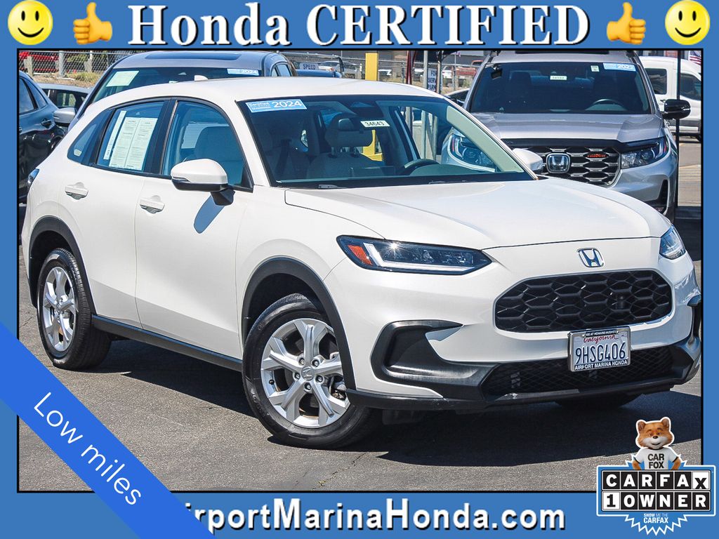 White 2024 Honda HR-V LX FWD SUV / Crossover Front-Wheel Drive Continuously Variable Transmission