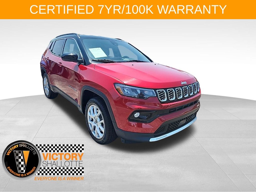 Red Hot Pearlcoat 2025 Jeep Compass SUV / Crossover Four-Wheel Drive 8-Speed Automatic