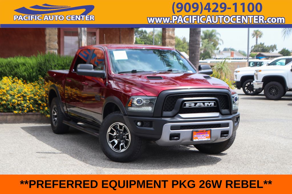 Delmonico Red Pearlcoat 2018 RAM 1500 Pickup Truck Four-Wheel Drive 8-Speed Automatic