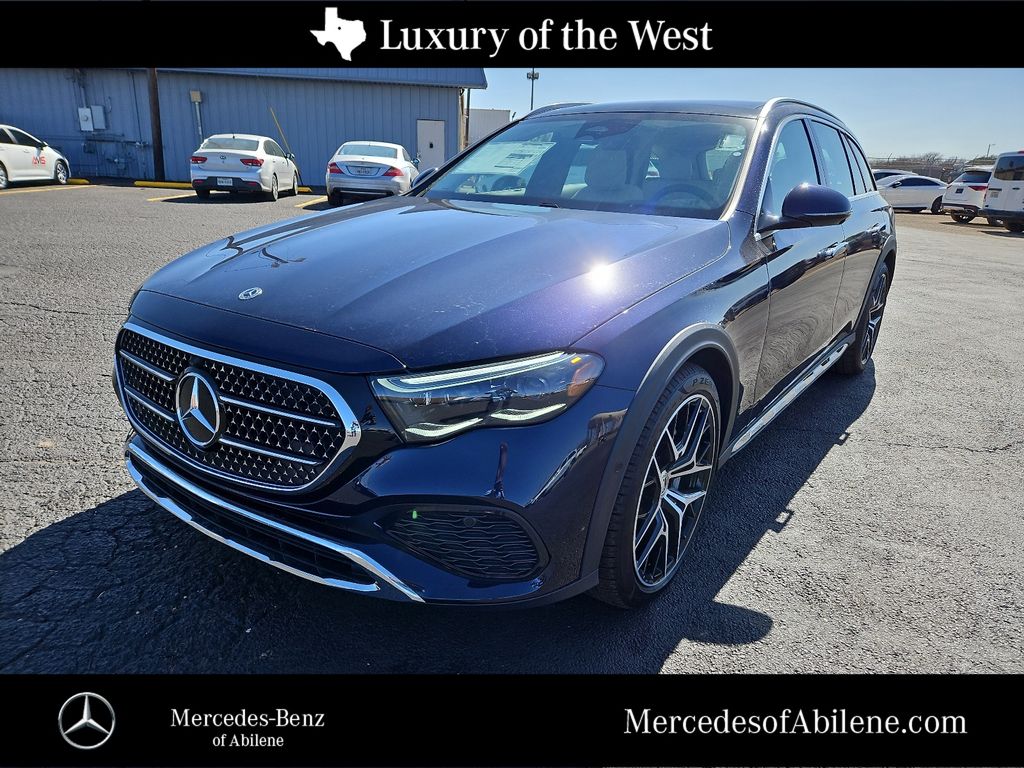 Nautical Blue Metallic 2025 Mercedes-Benz E-Class All-Terrain E 450 4MATIC Wagon All-Wheel Drive 9-Speed Automatic