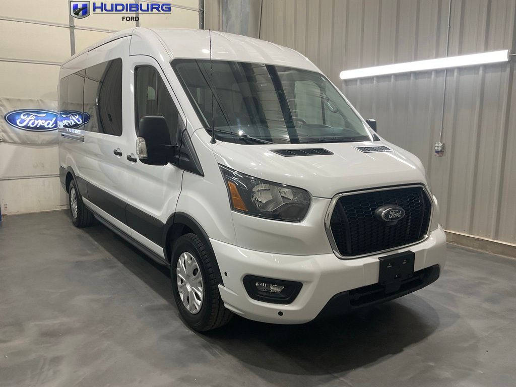 Oxford White 2025 Ford Transit Passenger Van Rear-Wheel Drive