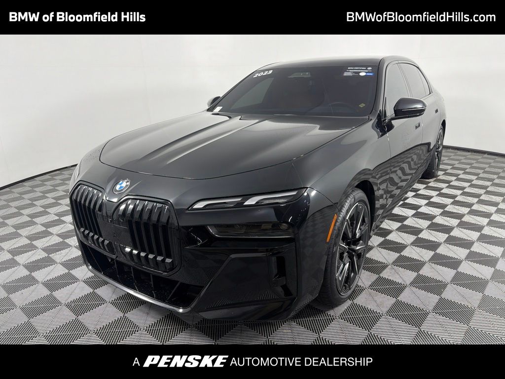 Black Sapphire Metallic 2023 BMW 7 Series Sedan All-Wheel Drive 8-Speed Automatic