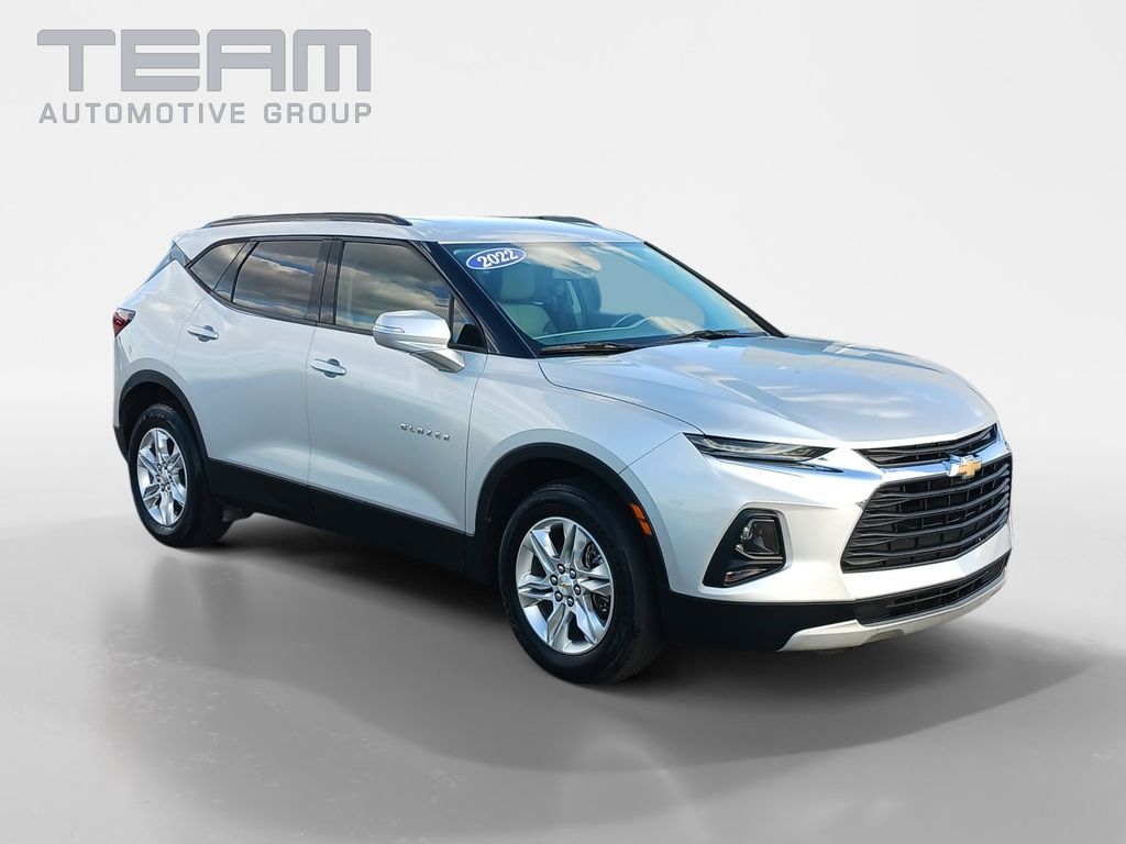 Silver Ice Metallic 2022 Chevrolet Blazer 3LT AWD SUV / Crossover All-Wheel Drive 9-Speed Automatic Overdrive