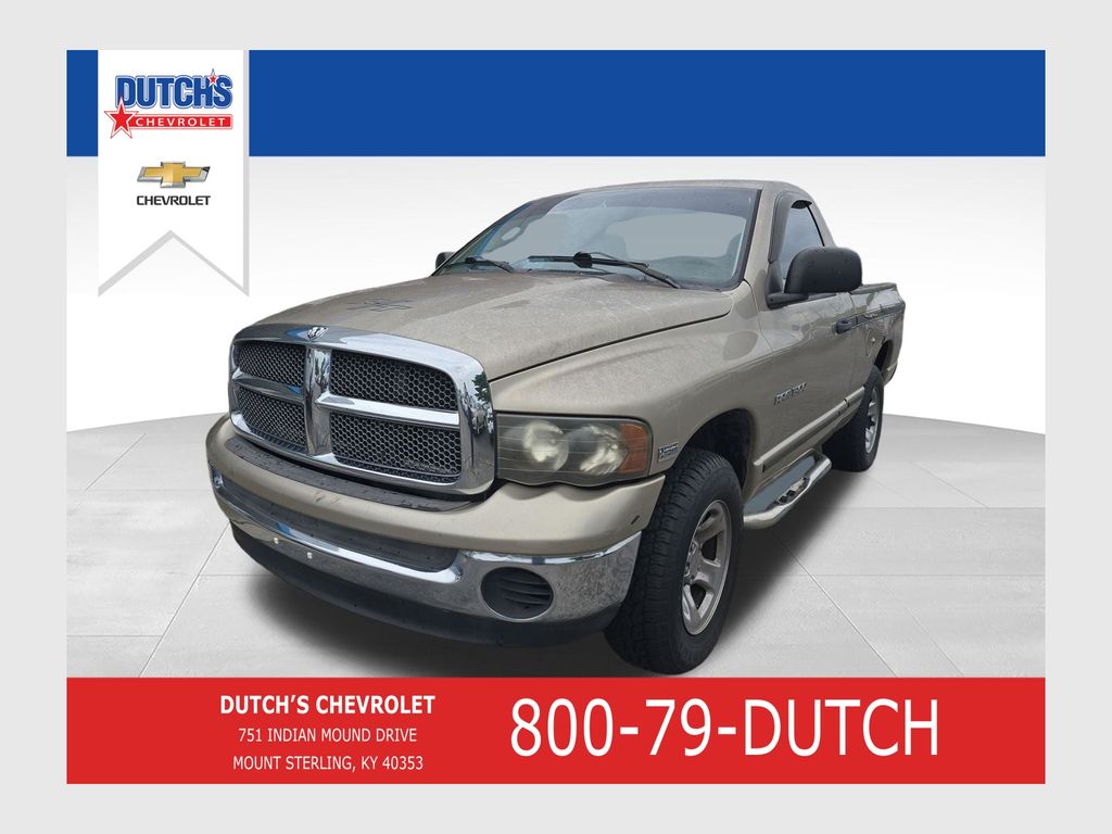 Champagne 2003 Dodge RAM 1500 Pickup Truck Four-Wheel Drive 5-Speed Automatic