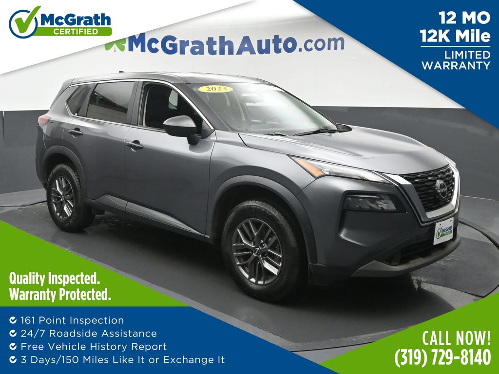 Gray (Gun Metallic) 2023 Nissan Rogue SUV / Crossover All-Wheel Drive Continuously Variable Transmission