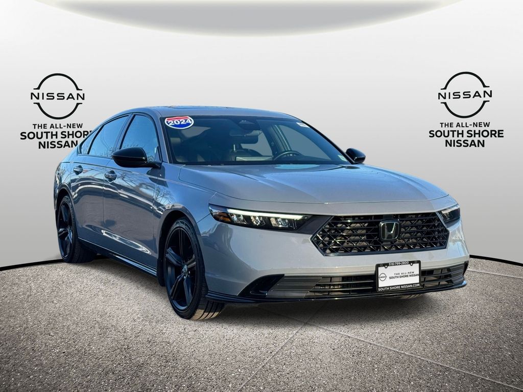 Urban Gray Pearl 2024 Honda Accord Hybrid Sport-L FWD Sedan Front-Wheel Drive Continuously Variable Transmission