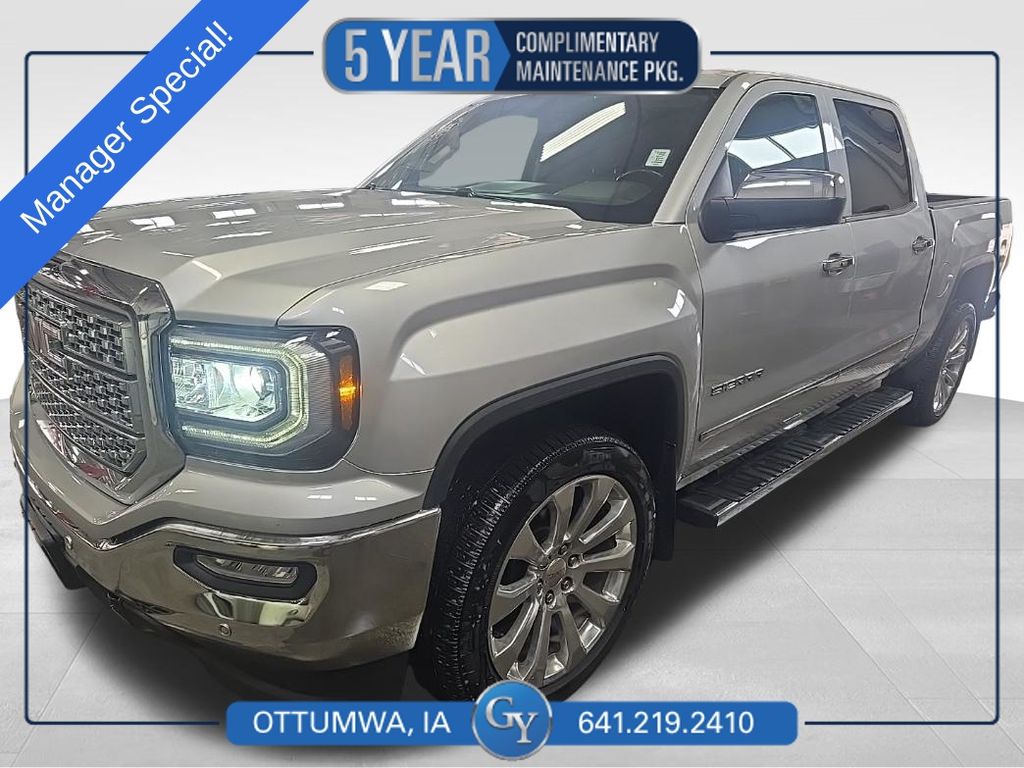 Quicksilver Metallic 2016 GMC Sierra 1500 SLT Crew Cab 4WD Pickup Truck Four-Wheel Drive 6-Speed Automatic Overdrive