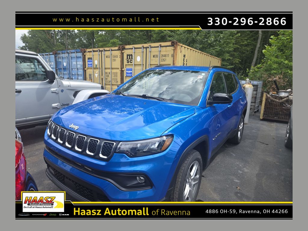 Laser Blue Pearlcoat 2023 Jeep Compass SUV / Crossover Four-Wheel Drive 8-Speed Automatic