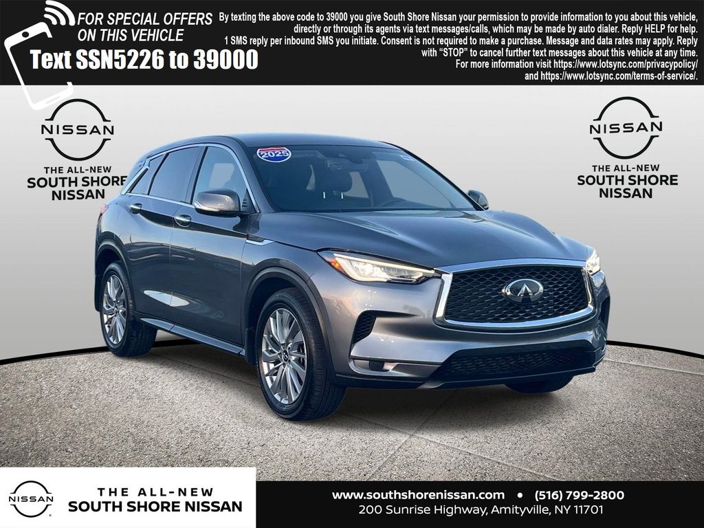 Gray (Graphite Shadow) 2025 INFINITI QX50 Pure AWD SUV / Crossover All-Wheel Drive Continuously Variable Transmission