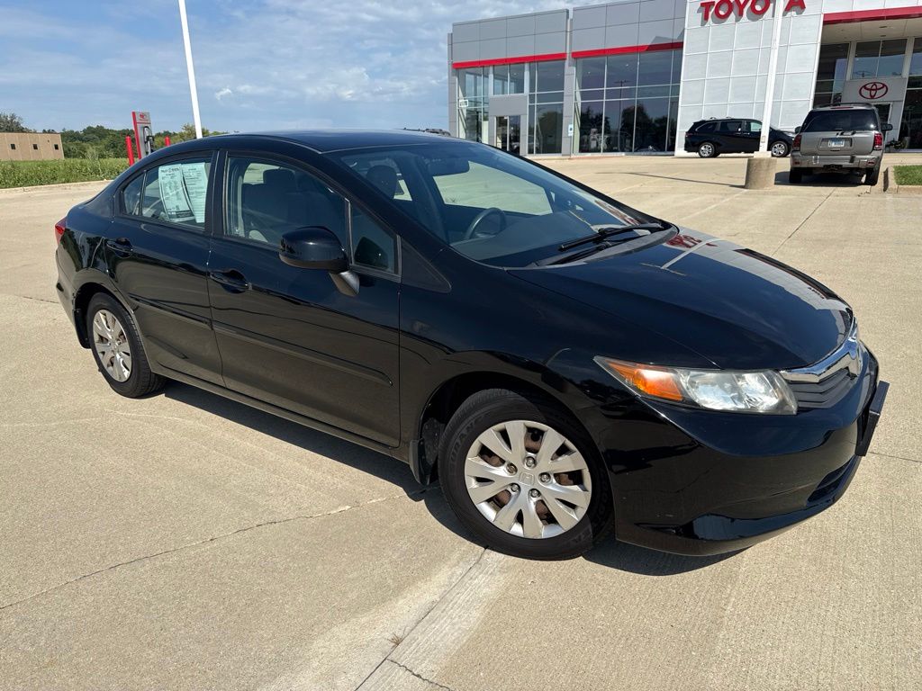 Used 2012 Honda Civic LX with VIN 19XFB2F57CE080170 for sale in Crystal Lake, IL