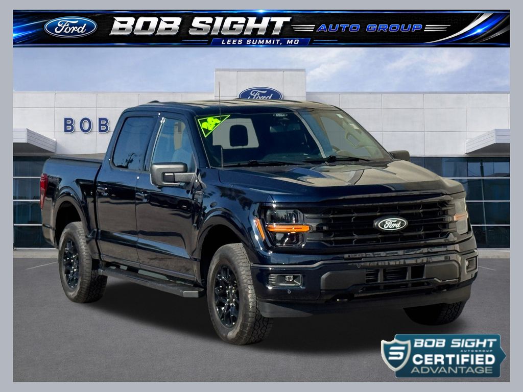 Antimatter Blue Metallic 2024 Ford F-150 Pickup Truck Four-Wheel Drive Automatic