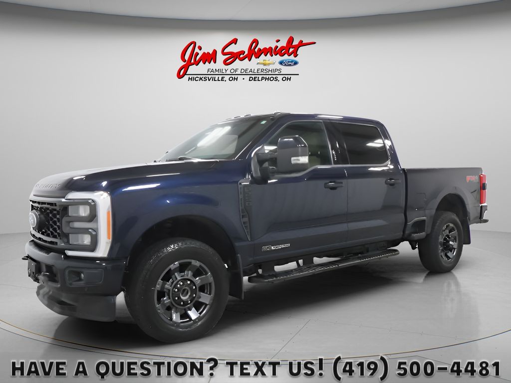 Antimatter Blue Metallic 2023 Ford F-250 Super Duty Lariat Crew Cab 4WD Pickup Truck Four-Wheel Drive Automatic