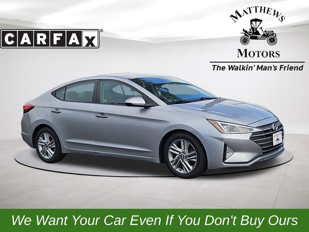 Stellar Silver 2020 Hyundai Elantra SEL FWD Sedan Front-Wheel Drive Continuously Variable Transmission