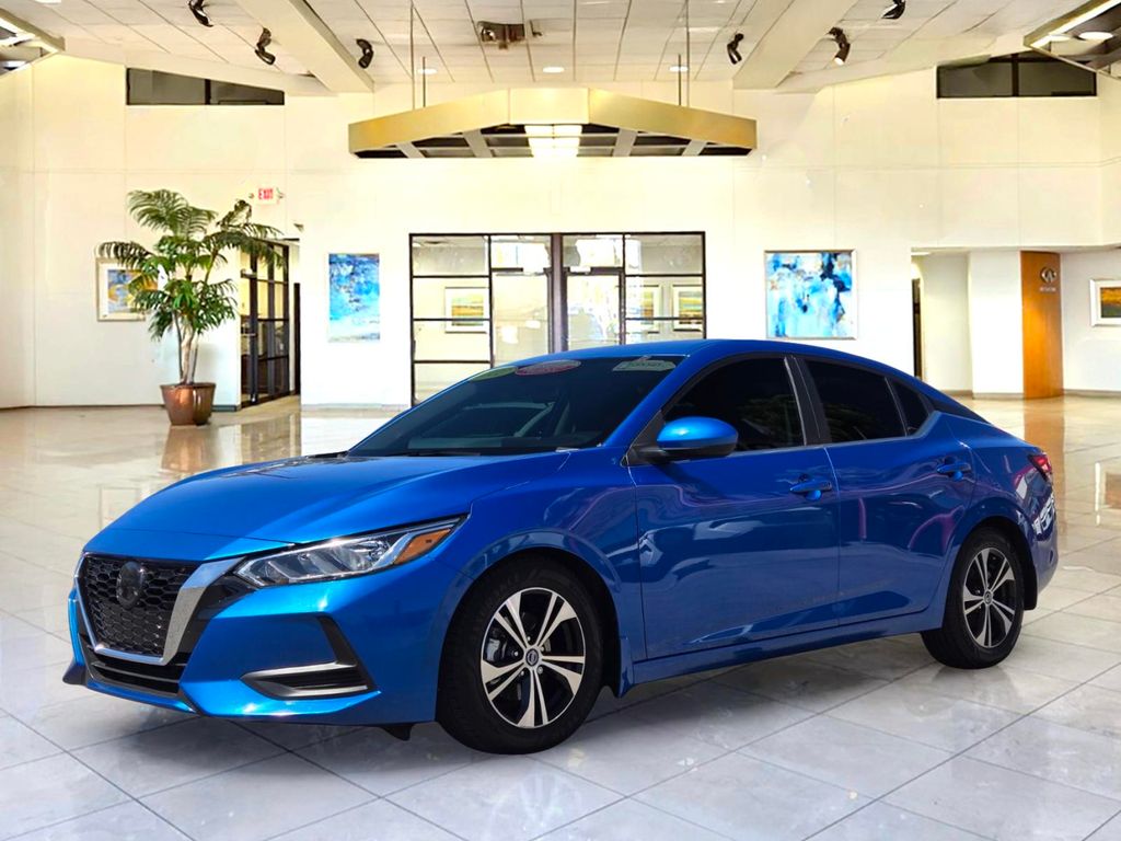 Electric Blue Metallic 2022 Nissan Sentra Sedan Front-Wheel Drive Continuously Variable Transmission