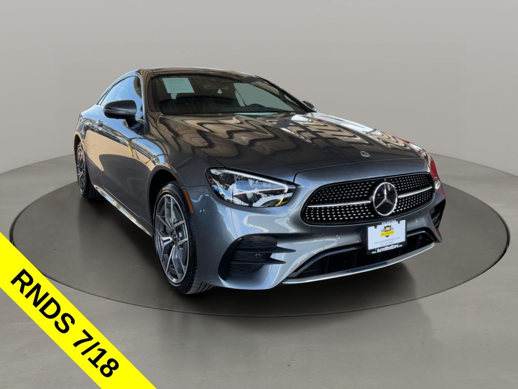 Gray 2021 Mercedes-Benz E-Class Coupe All-Wheel Drive 9-Speed Automatic