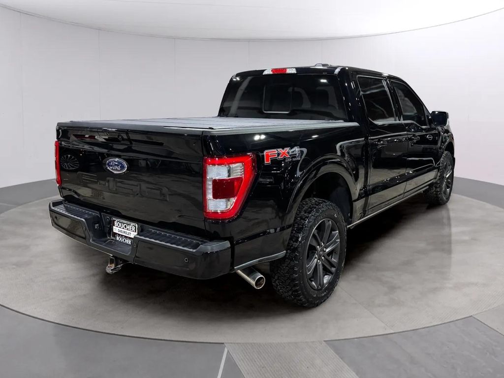 Used 2022 Agate Black Metallic Ford Lariat image 3