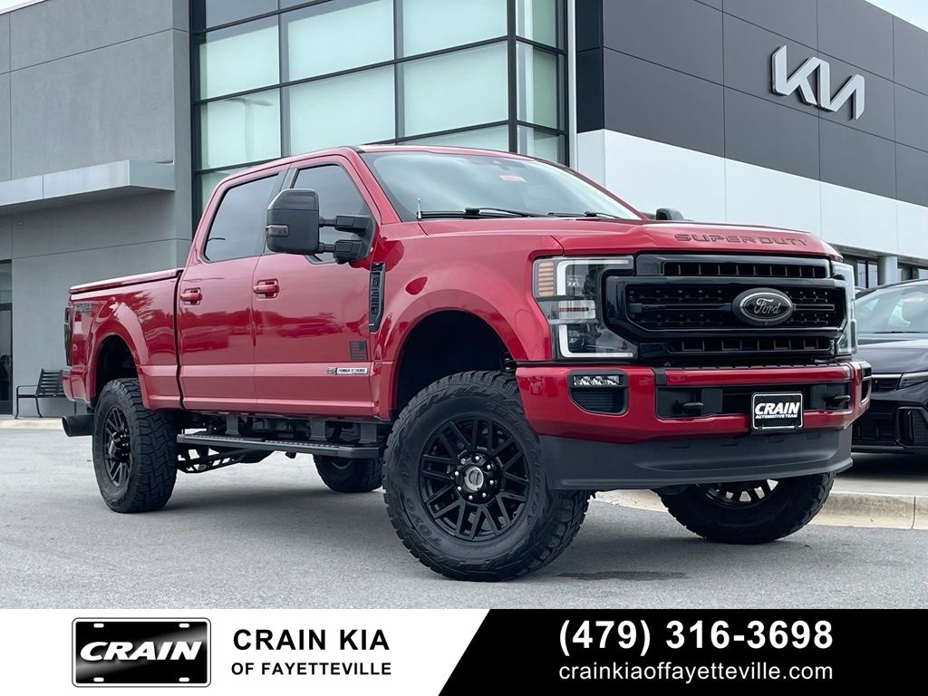 Red Metallic 2020 Ford F-250 Super Duty Pickup Truck Four-Wheel Drive Automatic