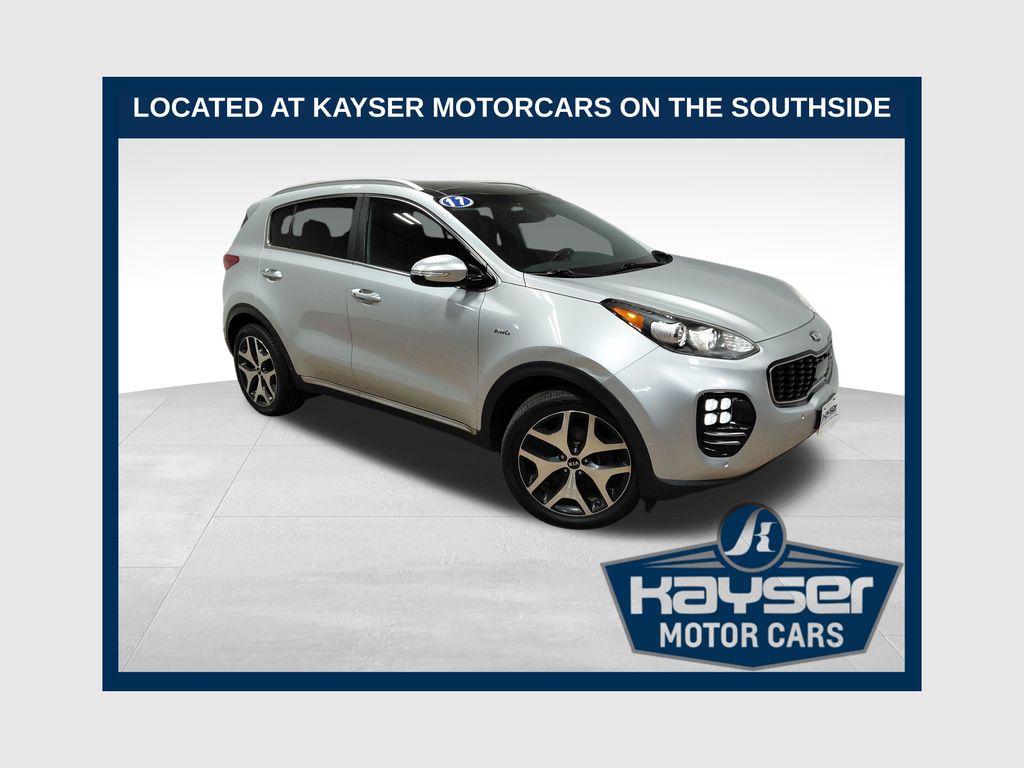 Sparkling Silver 2017 Kia Sportage SX Turbo AWD SUV / Crossover All-Wheel Drive 6-Speed Automatic