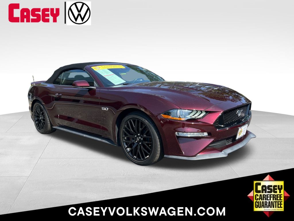 Red (Royal Crimson Metallic Tinted Clearcoat) 2018 Ford Mustang Convertible Rear-Wheel Drive Automatic