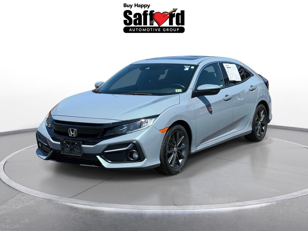 Blue 2021 Honda Civic Hatchback EX FWD Hatchback Front-Wheel Drive Continuously Variable Transmission