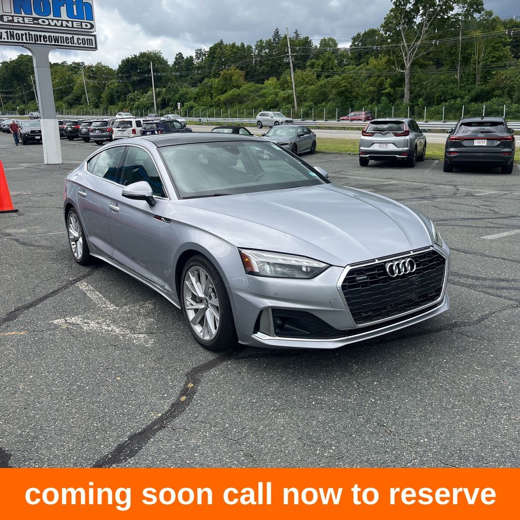 Silver Metallic 2020 Audi A5 Sportback Sedan All-Wheel Drive 7-Speed Automatic