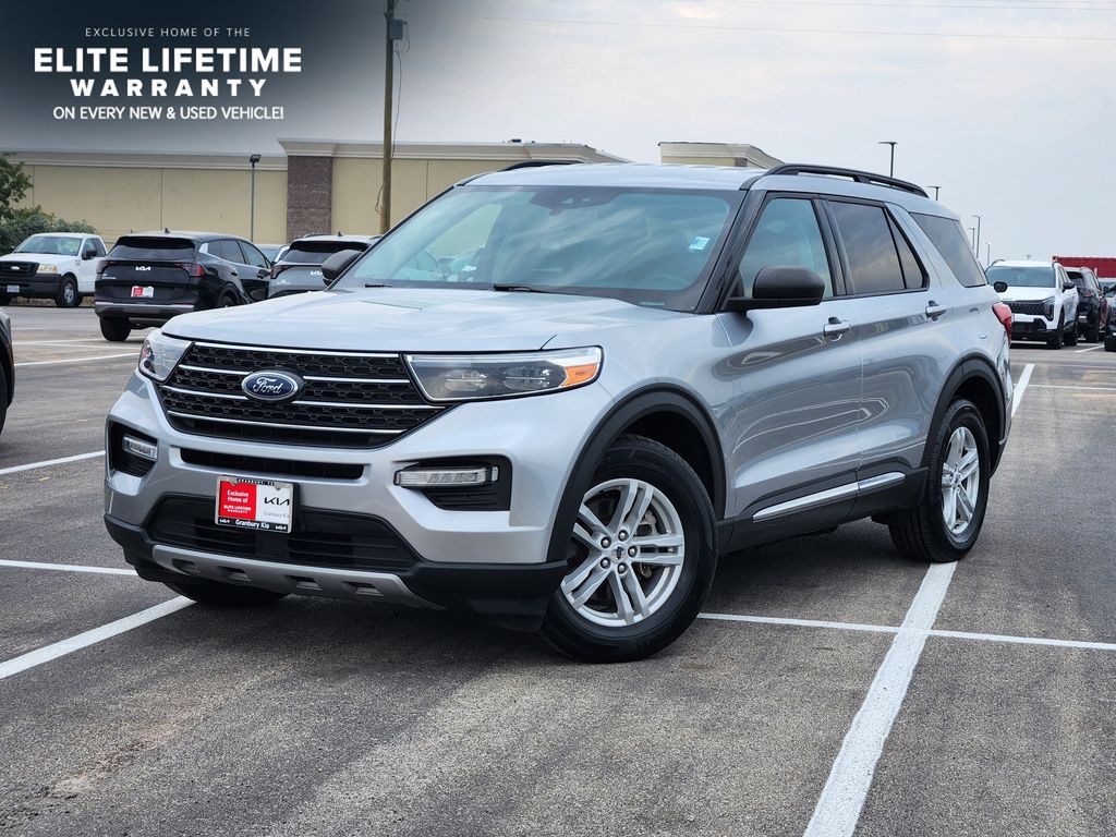 Silver Metallic 2024 Ford Explorer SUV / Crossover Rear-Wheel Drive Automatic