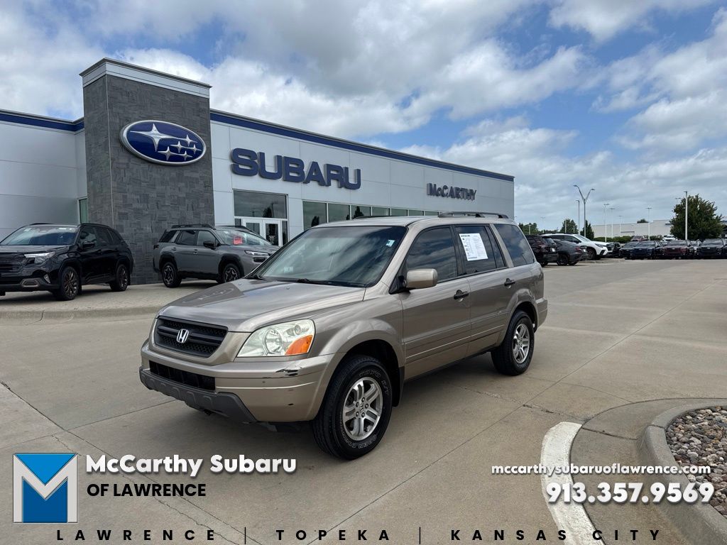 Sandstone Metallic 2004 Honda Pilot SUV / Crossover Four-Wheel Drive 5-Speed Automatic Overdrive