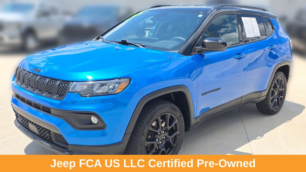 Laser Blue Pearlcoat 2023 Jeep Compass SUV / Crossover Four-Wheel Drive 8-Speed Automatic