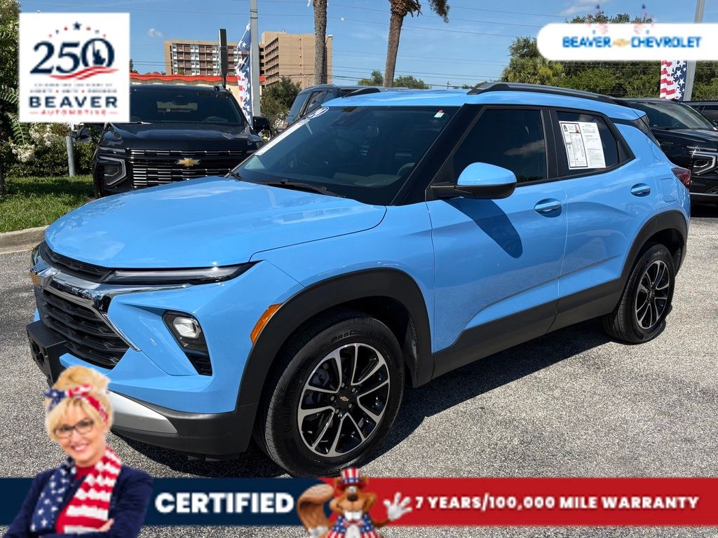 Blue 2024 Chevrolet Trailblazer SUV / Crossover Front-Wheel Drive Continuously Variable Transmission