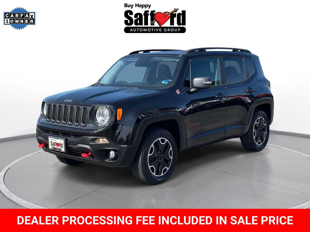 Black 2017 Jeep Renegade Trailhawk 4WD SUV / Crossover Four-Wheel Drive 9-Speed Automatic
