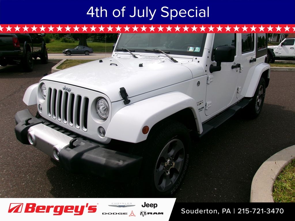 Bright White Clearcoat 2017 Jeep Wrangler SUV / Crossover Four-Wheel Drive 5-Speed Automatic