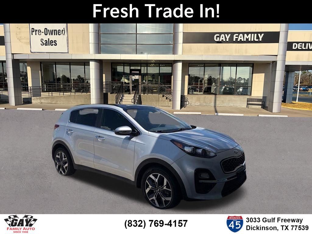 Sparkling Silver 2021 Kia Sportage EX FWD SUV / Crossover Front-Wheel Drive 6-Speed Automatic Overdrive