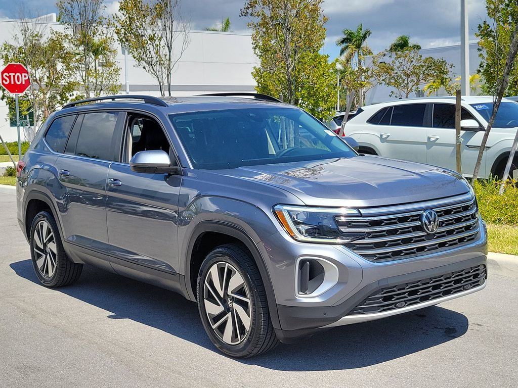 Platinum Gray 2024 Volkswagen Atlas SE FWD with Technology SUV / Crossover Front-Wheel Drive 8-Speed Automatic