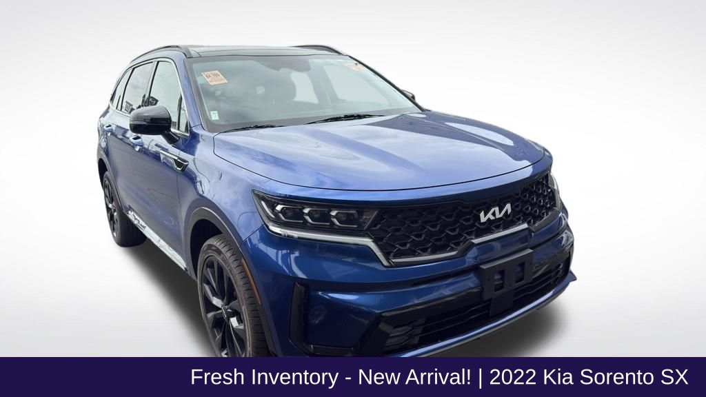 Sapphire Blue 2022 Kia Sorento SX AWD SUV / Crossover All-Wheel Drive 8-Speed Dual Clutch