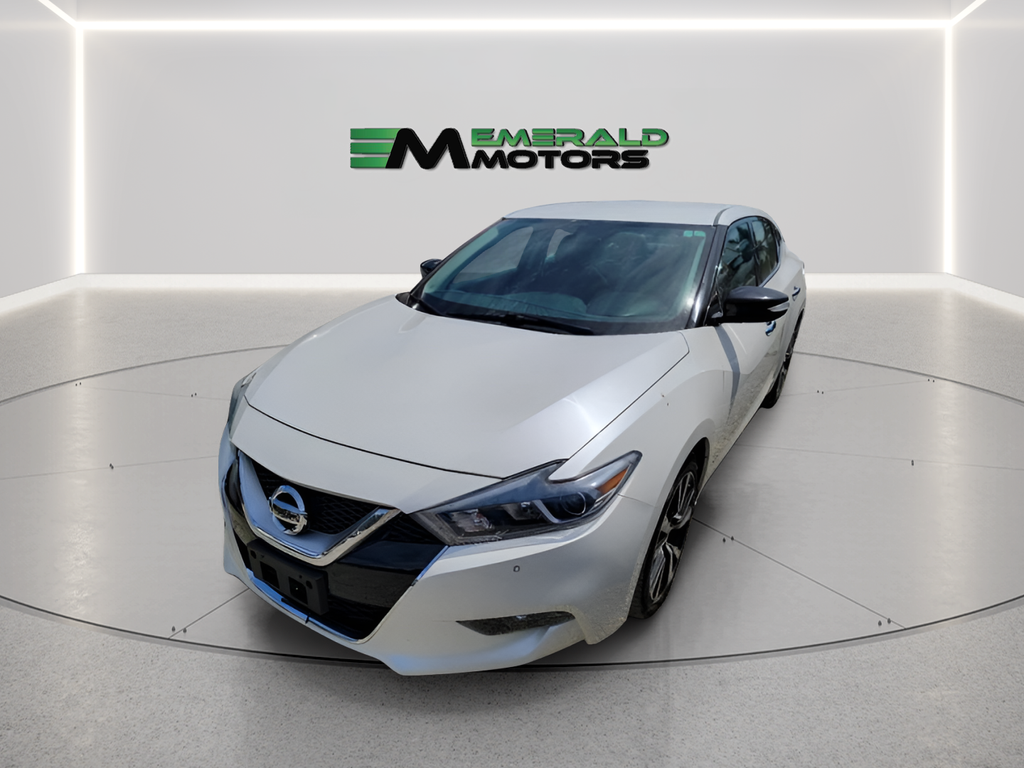 White 2016 Nissan Maxima Sedan Front-Wheel Drive Continuously Variable Transmission