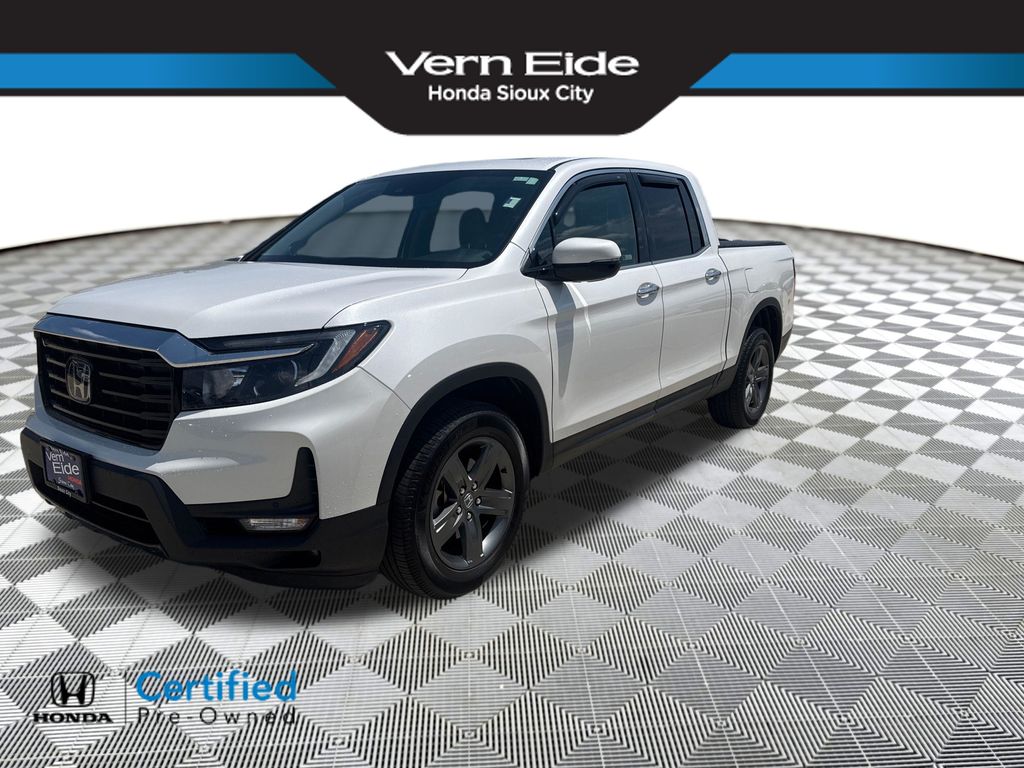 Platinum White Pearl 2023 Honda Ridgeline Pickup Truck All-Wheel Drive 9-Speed Automatic