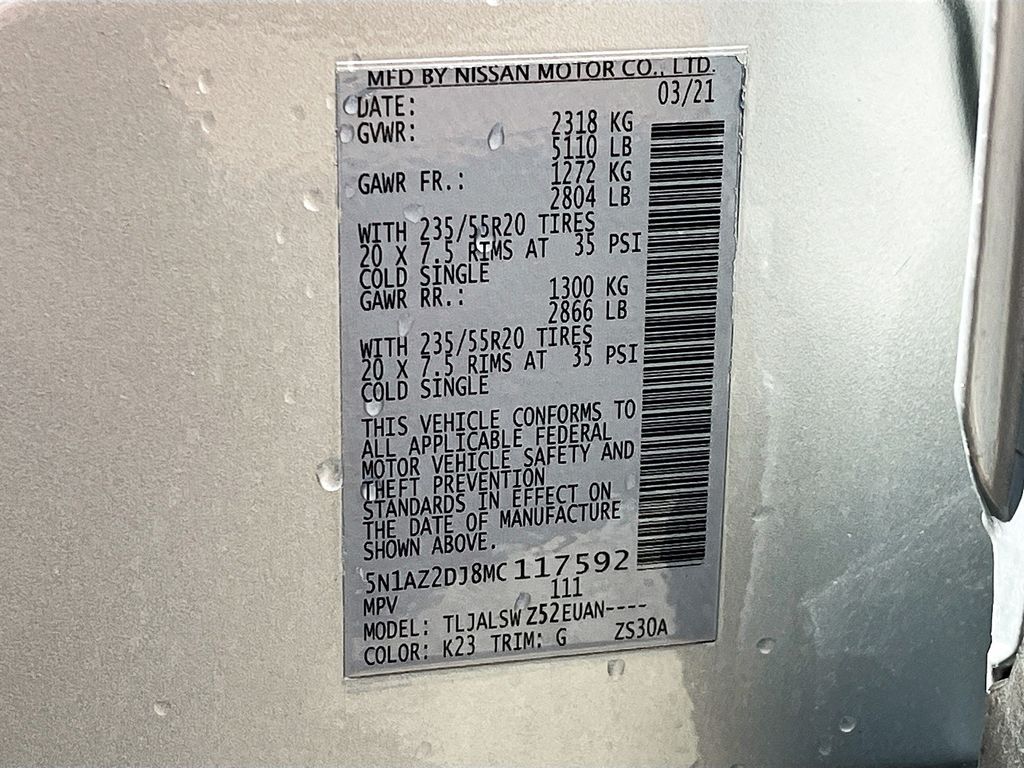2021 Nissan Murano Platinum Silver at Joe Myers Mazda Kia