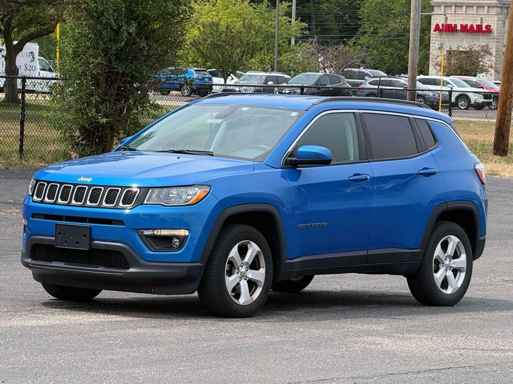 Laser Blue Pearlcoat 2018 Jeep Compass SUV / Crossover Four-Wheel Drive 9-Speed Automatic