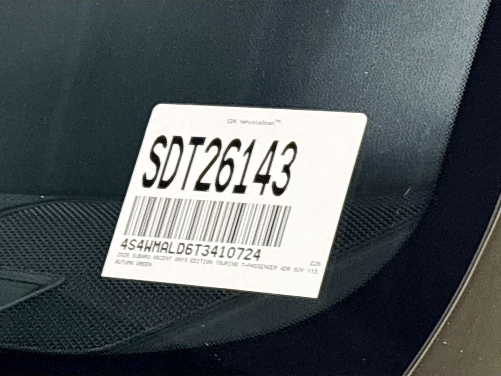 2026 Subaru Ascent Onyx Edition Touring