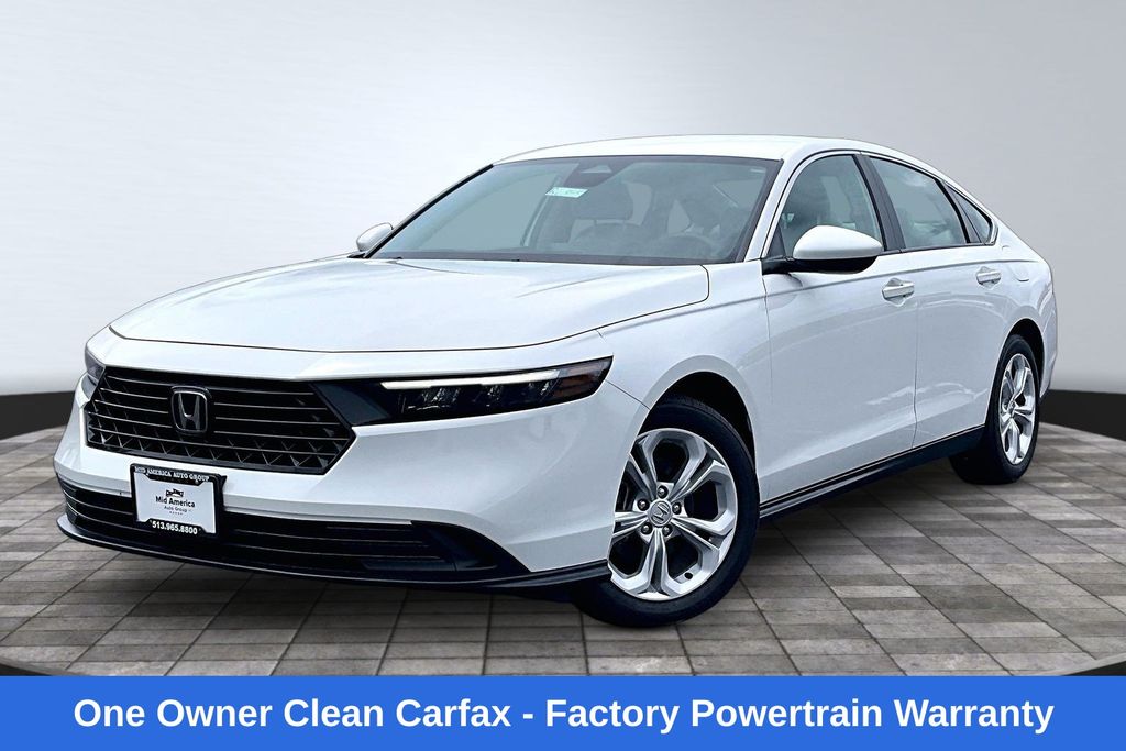 Platinum White Pearl 2025 Honda Accord Sedan Front-Wheel Drive Continuously Variable Transmission