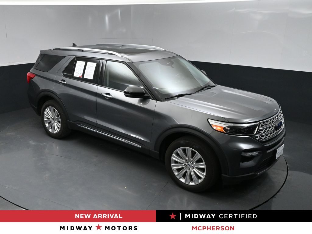 Gray Metallic 2022 Ford Explorer Hybrid SUV / Crossover All-Wheel Drive Automatic