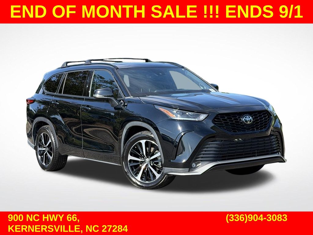 Midnight Black Metallic 2021 Toyota Highlander SUV / Crossover All-Wheel Drive 8-Speed Automatic