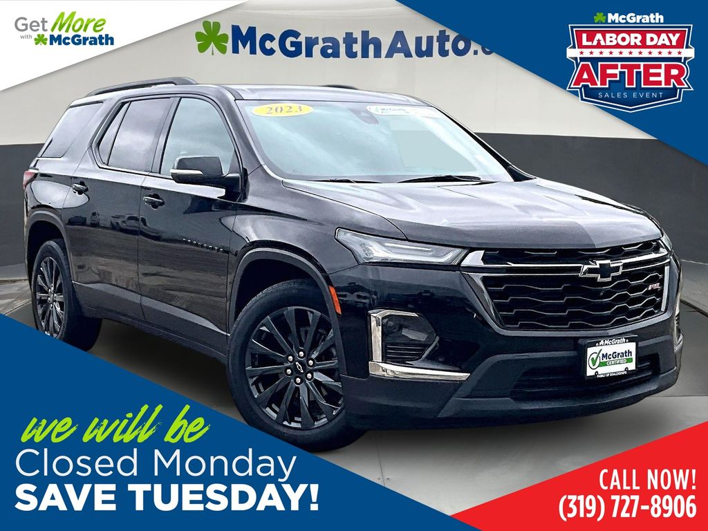 Mosaic Black Metallic 2023 Chevrolet Traverse SUV / Crossover Four-Wheel Drive 9-Speed Automatic