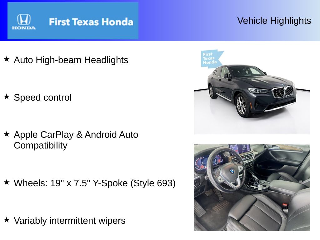 Used Car 2022 Bmw X4  Xdrive30i For Sale Under $30,000 In Austin, Texas