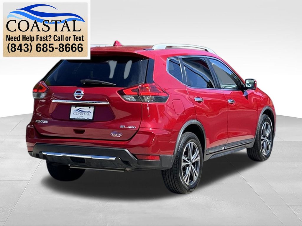 2017 Nissan Rogue SL Red at Coastal Chevrolet Cadillac