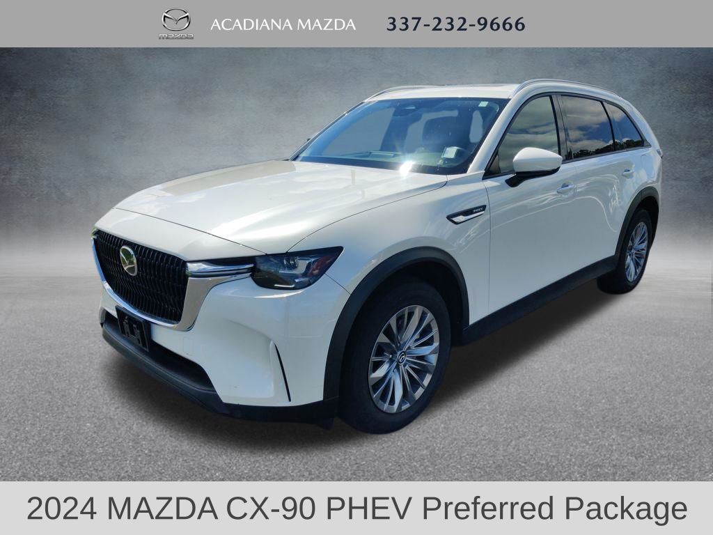Rhodium White Premium 2024 Mazda CX-90 PHEV Preferred AWD SUV / Crossover All-Wheel Drive 8-Speed Automatic