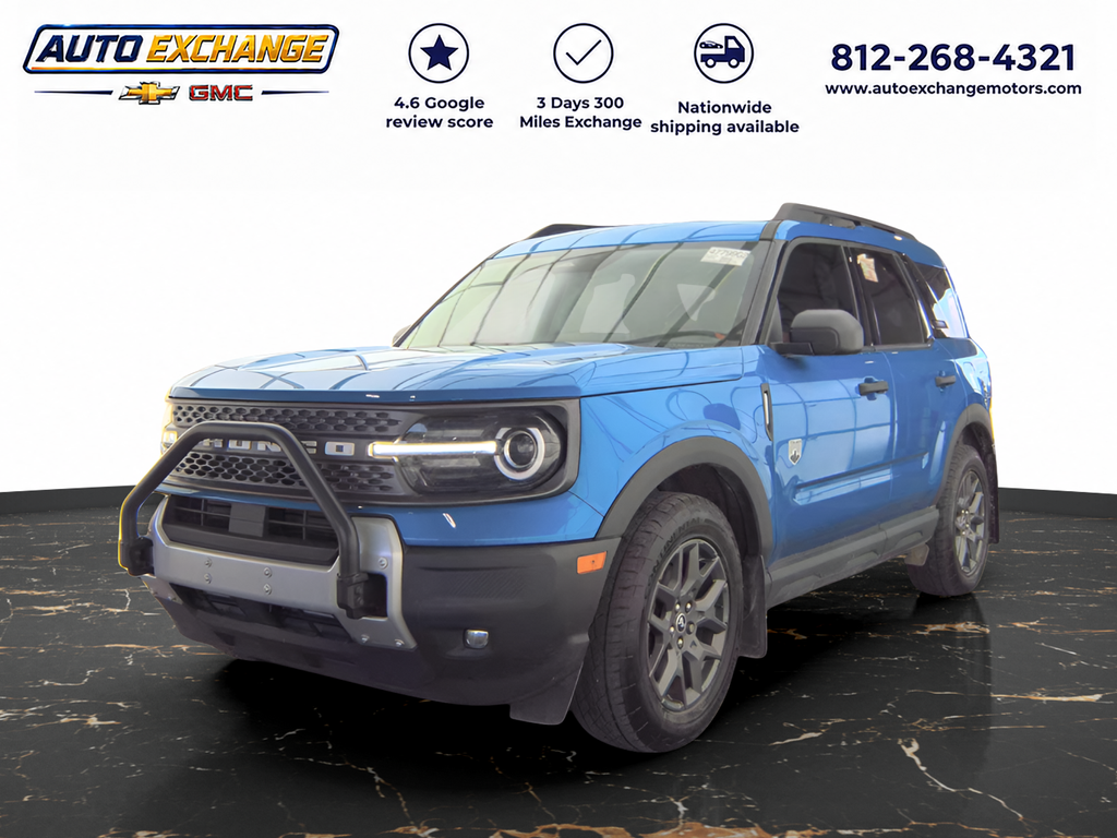 Velocity Blue Metallic 2025 Ford Bronco Sport SUV / Crossover All-Wheel Drive 8-Speed Automatic