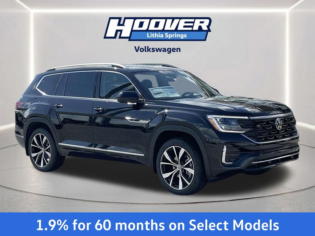 Deep Black Pearl 2025 Volkswagen Atlas SUV / Crossover All-Wheel Drive 8-Speed Automatic