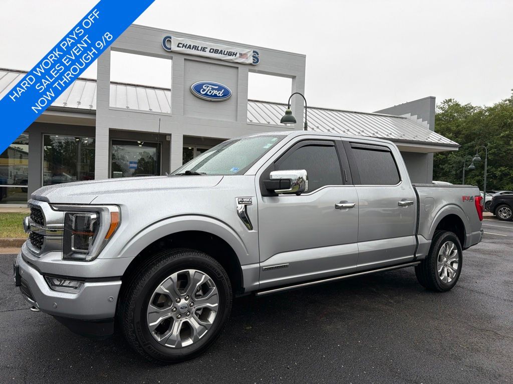 Iconic Silver Metallic 2023 Ford F-150 Pickup Truck Four-Wheel Drive Automatic
