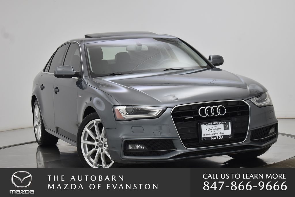 Monsoon Gray Metallic 2014 Audi A4 Sedan All-Wheel Drive 8-Speed Automatic